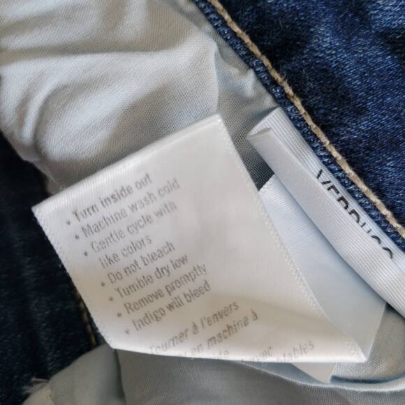 Paige Verdugo Ankle Jeans Queenie Destructed Mid Rise Torn Knee Women 28 - Picture 12 of 13